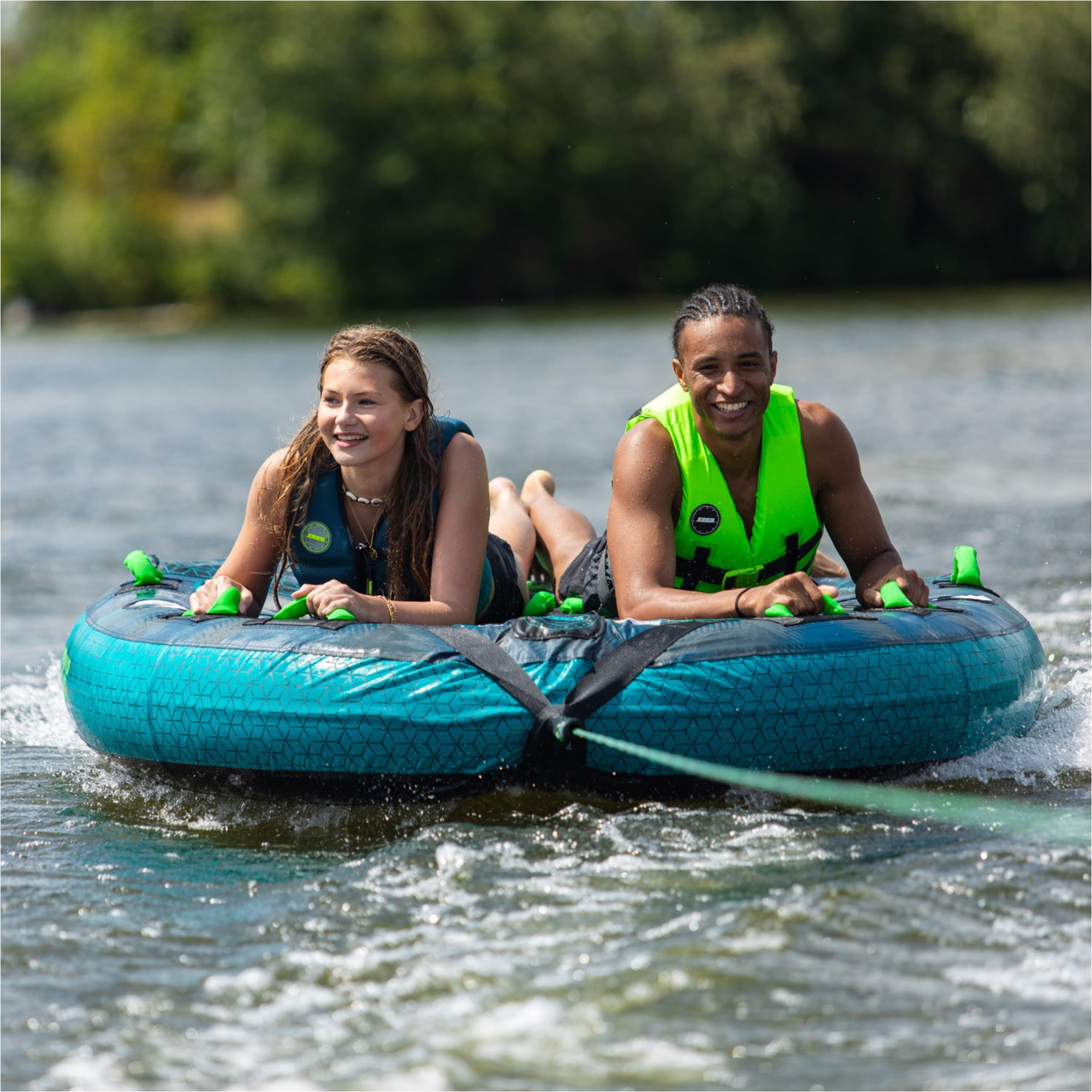 2026 Jobe Compound 2 Person Towable 230225002 - Grau / Blue